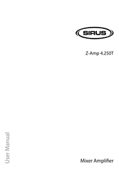 thomann Sirus Z-Amp 4.250T User Manual
