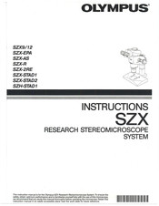 Olympus SZH-STAD1 Instructions Manual