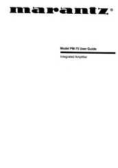 Marantz PM-75 User Manual
