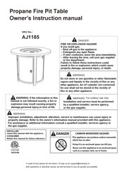 AJ Enjoy AJ1185 Owner's Instruction Manual