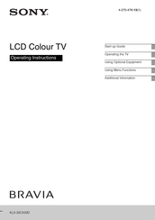Sony BRAVIA KLV-32CX32D Operating Instructions Manual
