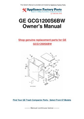 GE GCG1200S6BW Use And Care Manual