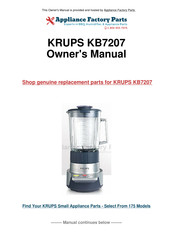 Krups KB7207 Manual
