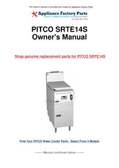 Pitco SRTE14S Installation & Operation Manual