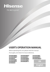 Hisense DH3S802BW2 User's Operation Manual
