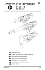 Snap-On PTGR105 Original Instructions Manual