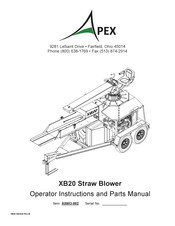 Apex Digital XB20 Operator Instructions And Parts Manual