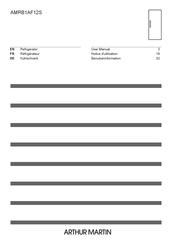 ARTHUR MARTIN AMRB1AF12S User Manual