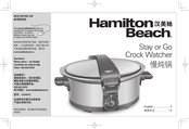 Hamilton Beach Stay or Go C33461A Read Before Use