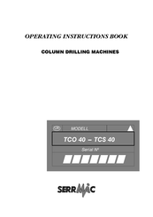 SERRMAC TCO 40 Operating Instructions Book Manual