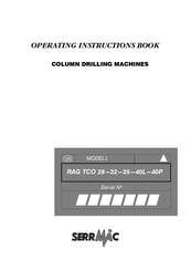 SERRMAC RAG TCO 32 Operating Instructions Book Manual