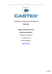 Castex MFC-100 Original Instruction Manual