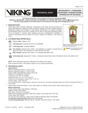 Viking MICROMATIC VK120 Technical Data Manual