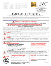 OW Lee CASUAL FIRESIDE 5110-54RDO-E Owner's Manual