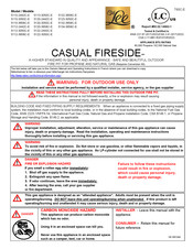 OW Lee CASUAL FIRESIDE 5112-2442C-E Owner's Manual