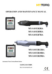 MYTORQ MY-SAVER25RA Operation And Maintenance Manual