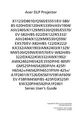 Acer DX122 Series User Manual