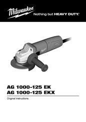 Milwaukee AG 1000-125 EK Original Instructions Manual