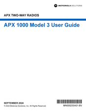 Motorola solutions APX 1000 User Manual