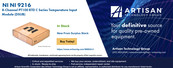 National Instruments 9216 Getting Started Manual