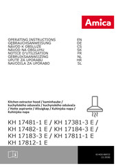 Amica KH 17811-1 E Operating Instructions Manual