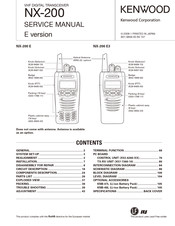 Kenwood NX-200 E3 Service Manual