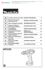 Makita HP333 Instruction Manual