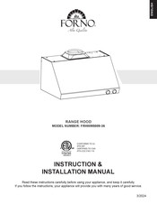Forno FRHWM5009-36 Instruction & Installation Manual