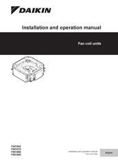 Daikin FWC08D Installation And Operation Manual
