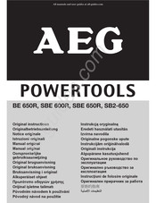 AEG BE 650R Original Instructions Manual