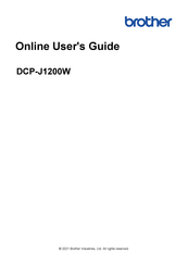 Brother DCP-J1200W Online User's Manual