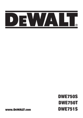 DeWalt DWE750T Original Instructions Manual