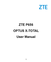 Zte P656 OPTUS X-TOTAL User Manual