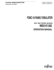 Fujitsu F2MC-16 MB2147-582 Operation Manual