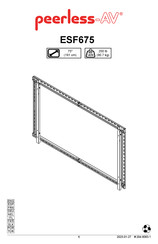 peerless-AV ESF675 Manual