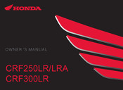 Honda CRF300LR 2022 Owner's Manual