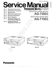 Panasonic AG7150E - VHS Service Manual