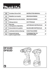 Makita DF032DWMX1 Instruction Manual