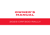 Honda CRF300 RALLY 2023 Owner's Manual