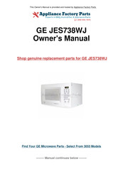 GE JES738WJ Owner's Manual