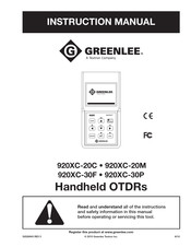 Textron GREENLEE 920XC-20C Instruction Manual