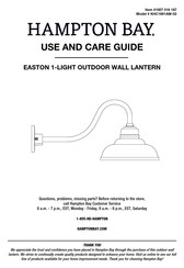 HAMPTON BAY 1007 316 187 Use And Care Manual