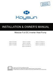 Kaysun KEM-HT-50 DRS5 Installation & Owner's Manual