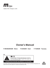 mspa F-MO082W Owner's Manual