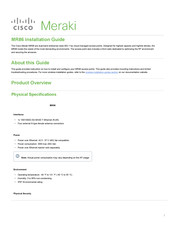 Cisco Meraki MR86 Installation Manual