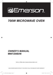 Emerson MW7209B Owner's Manual