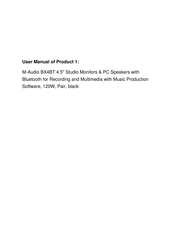 M-Audio BX3 User Manual