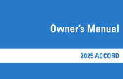 Honda ACCORD 2025 Owner's Manual