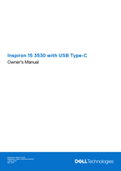 Dell Inspiron 15 3530 with USB Type-C Owner's Manual