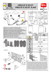 BFT VIRGO BT B 20 KIT Manual